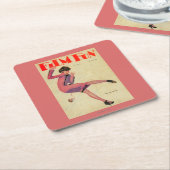 フィルムのおもしろいの雑誌カバー スクエアペーパーコースター (アングル)