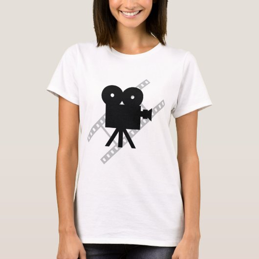 フィルムのカメラアイコン Tシャツ (正面)