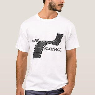 フィルムのストリップとのCinemaniac Tシャツ