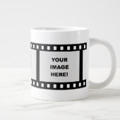 フィルムのストリップのテンプレート ジャンボコーヒーマグカップ (右)