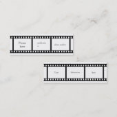フィルムのストリップの名刺 スキニー名刺 (正面/裏面)
