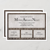 フィルムのストリップの招待状 招待状 (正面/裏面)