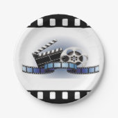 フィルムのストリップの紙皿 ペーパープレート (正面)