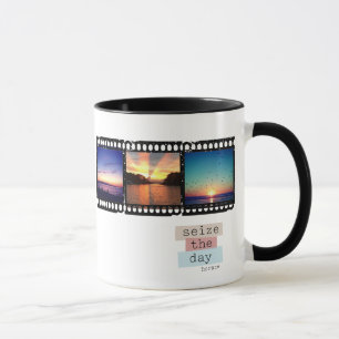 フィルムのストリップのinstagramの写真のマグ マグカップ