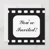 フィルムのストリップ映画誕生会 招待状 (正面)