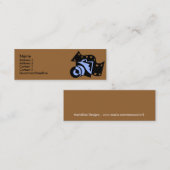 フィルムのデザインのプロフィールカードが付いているカメラ スキニー名刺 (正面/裏面)