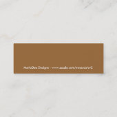 フィルムのデザインのプロフィールカードが付いているカメラ スキニー名刺 (裏面)