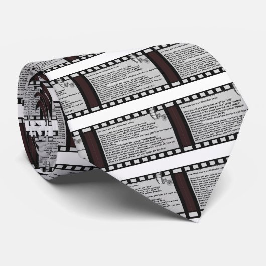 フィルムのモットー映画巻き枠の原稿俳優の乗組員 ネクタイ (ロール)
