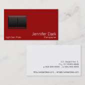 フィルムの写真のカメラマン 名刺 (正面/裏面)