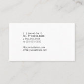 フィルムの写真のカメラマン 名刺 (裏面)