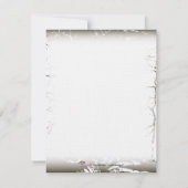 フィルムの平らなメッセージカード(オリーブ) ノートカード (裏面)