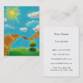 フィルムの恋人のために絵を描く春日映画芸術のおもしろい 名刺 (正面/裏面)