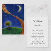 フィルムの恋人のために絵を描く秋夜映画芸術のおもしろい 名刺 (正面/裏面)