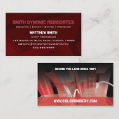 フィルムの春の赤い名刺 名刺 (正面/裏面)