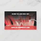 フィルムの春の赤い名刺 名刺 (裏面)