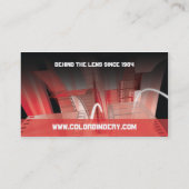 フィルムの春の赤い名刺 名刺 (裏面)