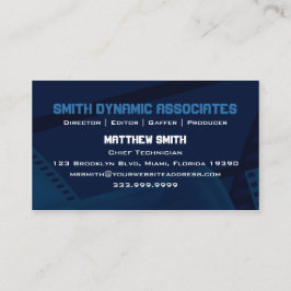 フィルムの春の青い名刺 名刺