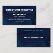 フィルムの春の青いV.2名刺 名刺 (正面/裏面)