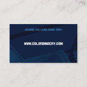 フィルムの春の青いV.2名刺 名刺 (裏面)