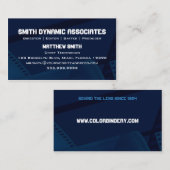 フィルムの春の青いV.2名刺 名刺 (正面/裏面)