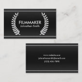 フィルムの月桂樹の映画製作者のための上品な名刺 名刺 (正面/裏面)