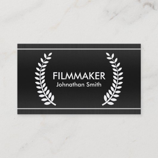 フィルムの月桂樹の映画製作者のための上品な名刺 名刺 (正面)