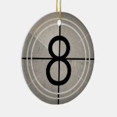 フィルムの秒読みのオーナメント セラミックオーナメント (右)