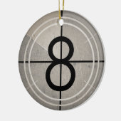 フィルムの秒読みのオーナメント セラミックオーナメント (左)