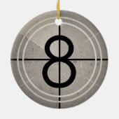 フィルムの秒読みのオーナメント セラミックオーナメント (裏面)