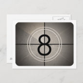 フィルムの秒読みの郵便はがき ポストカード (正面/裏面)