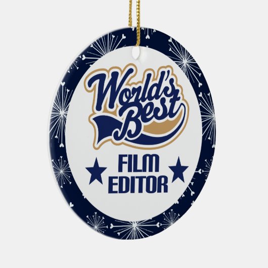 フィルムの編集者のギフトのオーナメント セラミックオーナメント (右)