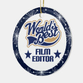 フィルムの編集者のギフトのオーナメント セラミックオーナメント (左)