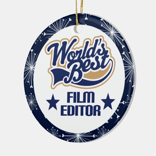 フィルムの編集者のギフトのオーナメント セラミックオーナメント (左)
