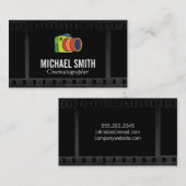 フィルムの背景 | カムカラフルロゴ 名刺 (正面/裏面)