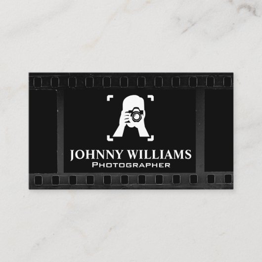 フィルムの背景 | 写真撮影写真 名刺 (正面)