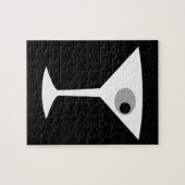 フィルムのNoirマルティーニのガラスパズル ジグソーパズル (横)