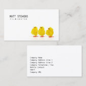 フィルムエディタービジネスカードかわいい雛 名刺 (正面/裏面)