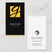 フィルムエディタービデオモノグラム名刺 名刺 (正面/裏面)