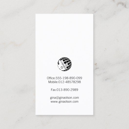 フィルムエディタービデオモノグラム名刺 名刺 (裏面)