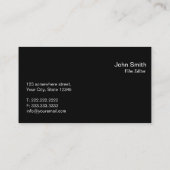 フィルムエディタープレーンTVスクリーンTVスペクトル 名刺 (裏面)