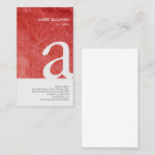 フィルムエディターレッドモノグラムグランジ名刺 名刺 (正面/裏面)