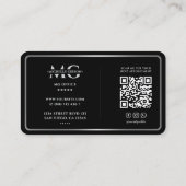 フィルムエレガント製作者ブラック銀レンズ枠 名刺 (裏面)