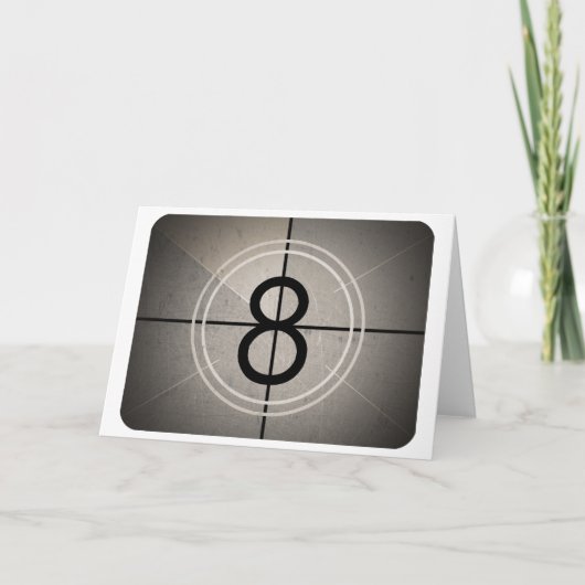 フィルムカウントダウングリーティングカード カード (正面)