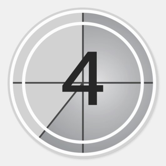 フィルムカウントダウン ラウンドシール (正面)