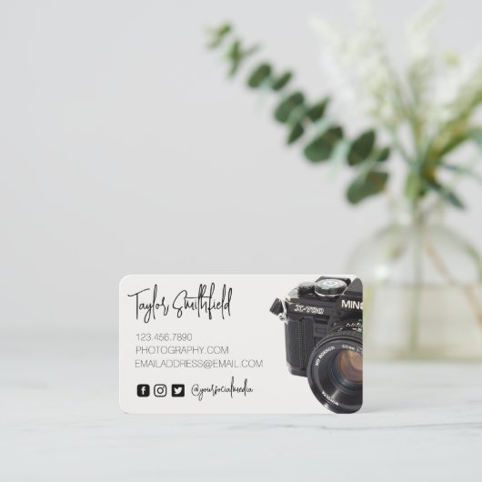 フィルムカメラ撮影用名刺 名刺 (スタンド正面)