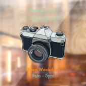 フィルムカメラ漫画イラストレーション ウィンドウサイン (シート2)