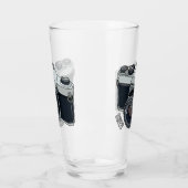 フィルムカメラ漫画イラストレーション タンブラーグラス (左)