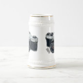 フィルムカメラ漫画イラストレーション ビールジョッキ (中央)