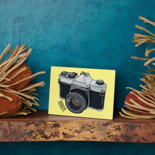 フィルムカメラ漫画イラストレーション フォトプラーク (側面)