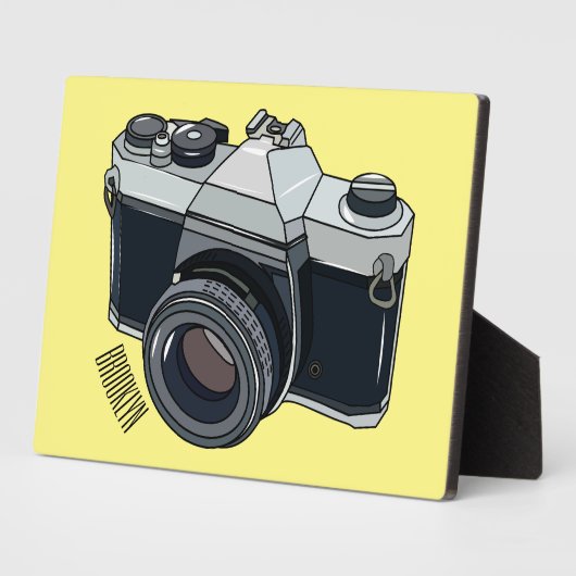 フィルムカメラ漫画イラストレーション フォトプラーク (側面)
